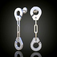 Exclusive Earrings model 3D printable model 0048 | 3D
