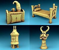 Stylized decor of Middle Ages Set Part 2 | 3D
