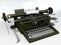 Old Typewriter 3D Model