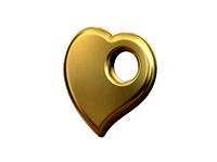 Puffy heart pendant and charm | 3D