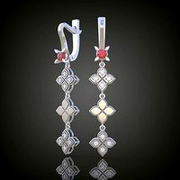 Exclusive Earrings model 3D printable model 0036 | 3D