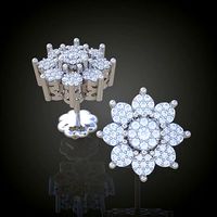 Exclusive Earrings model 3D printable model 0034 | 3D