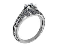 Fashion Milgrain Ring 1373 | 3D