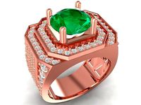 korea diamond men ring 3732 | 3D