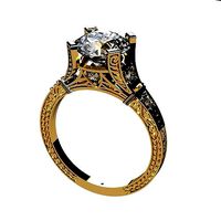 engagement carving ring | 3D