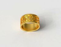 Greek Pattern Ring | 3D