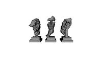 see no evil  hear no evil speak no evil  statue | 3D