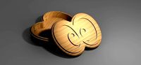 V-carved eyes cartoon box eps svg CNC router and | 3D