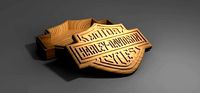 Harley davidson box eps svg CNC router and | 3D