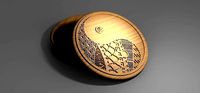 V-carved Ying yang box eps svg ai CNC router and | 3D