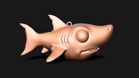 Cartoon Shark keychain | 3D