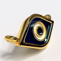 The Enamel Evil Eye Charm | 3D
