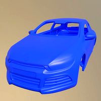 VOLKSWAGEN SCIROCCO R 2010 PRINTABLE CAR BODY | 3D