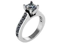 Peg Head Diamond Ring 1512 | 3D