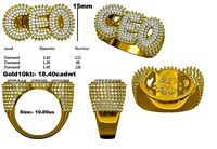 Hip Hop CEO Ring | 3D