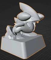 Keycap Pokemon Gible Edu | 3D