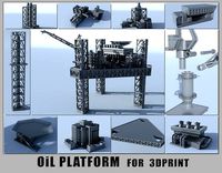 oil platform for 3D print | 3D