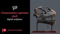 Camarasaurus supremus skull for 3D printing | 3D