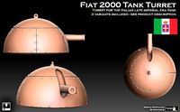Fiat 2000 Tank Turret | 3D