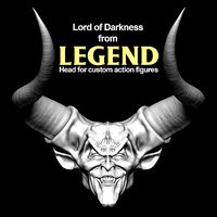 LORD OF DARKNESS FROM LEGEND HEAD FOR 6 INCH ACTION FIGURES | 3D