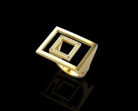 Women Ring with diamonds 7 | 3D