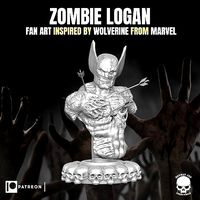 Logan Zombie Bust Fan Art | 3D