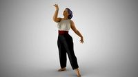 Woman Light as a Feather | 3D