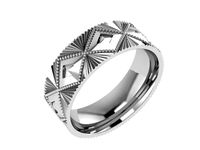 Textured Wedding Band 1229 | 3D