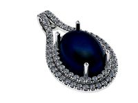 Double Halo Oval Cabochon 1211 | 3D