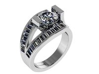Fashion Diamond Ring 1203 | 3D