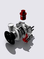 Procharger Supercharger set Pro Charger Blower | 3D
