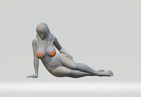 Sexy girl sitting on the beach 3D model Printable | 3D