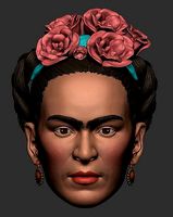 Frida kahlo head | 3D