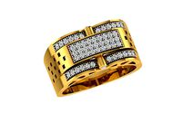 Solitaire Engagement Wedding Men Rings | 3D