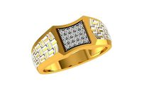 Solitaire Engagement Wedding Men Rings | 3D