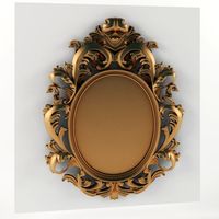 Classic mirror frame 3D Model