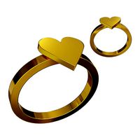 Simple Ring Heart Type 1 | 3D