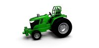 Diecast fun short Pulling Tractor John Deere 7310R Scale 1 to 25 | 3D