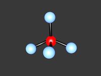 Methane 3D Ball and Stick Model | 3D