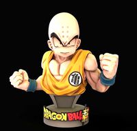 busto kuririn dragon ball z | 3D