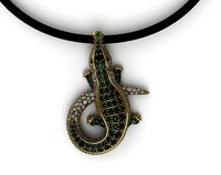 Crocodile Necklace | 3D