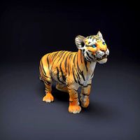 Bengal Tiger Cub for 3D Printing | 3D
