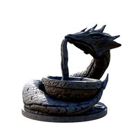 Sea Serpent Water Fountains and Statues Fantasy Terrain | 3D
