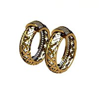 Fense Rings Jewellery Gold | 3D