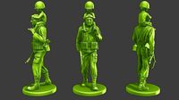 American soldier ww2 Child A15 | 3D