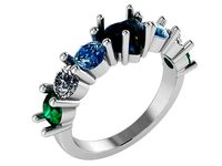 Heart And Round Cut Ring 1015 | 3D