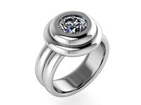 Round Diamond Ring 1002 | 3D