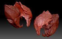 feral Predator PREY helmet and head combo | 3D
