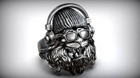 Hipster Lion Head Sunglass Headphones Ring | 3D