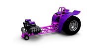 Diecast Pulling tractor 2 engines V8 Version 2 Scale 1 to 25 | 3D